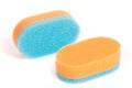 Two scouring sponges Royalty Free Stock Photo