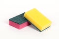 Two scouring sponges Royalty Free Stock Photo