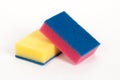 Two scouring sponges Royalty Free Stock Photo