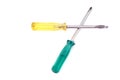 Two screwdrivers. Royalty Free Stock Photo