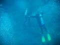 Two Scuba Divers Royalty Free Stock Photo