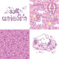 Soft as a unicorn. Set