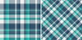 Two seamless plaid patterns. A classic, versatile design element perfect for textiles, backgrounds, and creative projects. Royalty Free Stock Photo