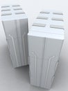 Two servers in light grey