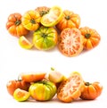 Two sets of compositions of lycopersicum type tomatoes