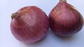 Two shallot have a hasty aroma