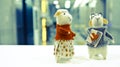 Two sheep dolls Royalty Free Stock Photo