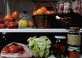 Two shelves of the pantry Royalty Free Stock Photo