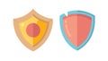 Two Shields, Dual Protection and Security, vector design Generative AI Royalty Free Stock Photo