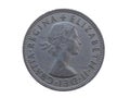 Two shillings coin Royalty Free Stock Photo