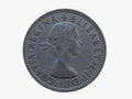 Two shillings coin Royalty Free Stock Photo