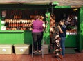 Shoe Shopkeepers at Olvera Street Market Royalty Free Stock Photo