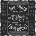 Two Shots Poster Royalty Free Stock Photo