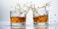Two Shots of Whiskey Royalty Free Stock Photo