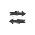 Two side arrow vector icon