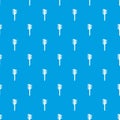 Two sided comb pattern vector seamless blue Royalty Free Stock Photo