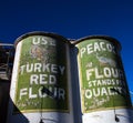 Two Silos at the Lehi Flour Mills in Utah Royalty Free Stock Photo