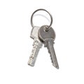 Two silver keys Royalty Free Stock Photo