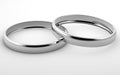 Two silver rings Royalty Free Stock Photo