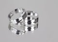 Two silver rings Royalty Free Stock Photo