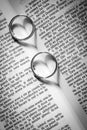 Two silver rings Royalty Free Stock Photo