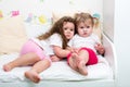 Two sisters kids Royalty Free Stock Photo