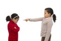 Two Sisters in Quarrel Royalty Free Stock Photo
