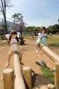 Two Sisters on Teeter Totters