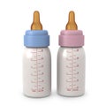 Two six ounce milk bottles for babies