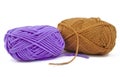 Two skeins of wool Royalty Free Stock Photo