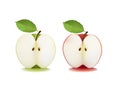 Two sliced apples Royalty Free Stock Photo