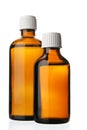 Two small bottles with drug Royalty Free Stock Photo