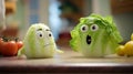 Lettuce Friends: Emotionally Charged Cartoons In A Veggie-filled Kitchen