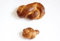 Two small challah bread Royalty Free Stock Photo