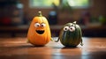 Quirky Cartoonish Pumpkins: A Joyful Celebration Of Nature