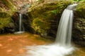 Two Small Waterfalls Royalty Free Stock Photo