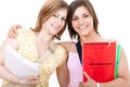 Two smiilng female student Royalty Free Stock Photo