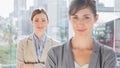 Two smiling businesswomen looking at camera Royalty Free Stock Photo