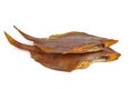 Two smoked headless flatfish Royalty Free Stock Photo