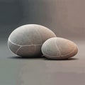 Composition emphasizes the stones simplicity and aesthetics, Royalty Free Stock Photo