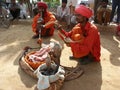 Two snake charmers