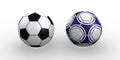 Two soccer balls