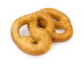 Two soft pretzels Royalty Free Stock Photo