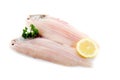 Two Sole fish ready to cook Royalty Free Stock Photo