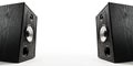 Two sound speakers on white Royalty Free Stock Photo