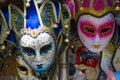 Two souvenir Venetian mask