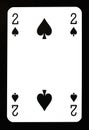 Two of spades playing card
