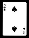 Two of spades playing card,