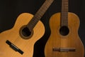 Two Spanish guitars Royalty Free Stock Photo