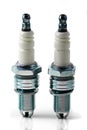 Two spark plugs for car's engine Royalty Free Stock Photo